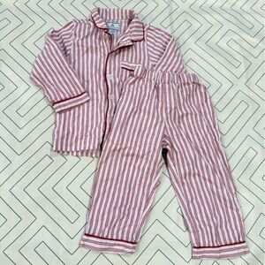 Petite Plume Red and White Striped Pajama Set